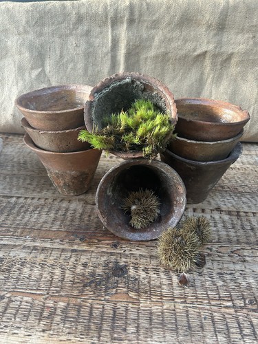 French old terracotta sap pot - french,