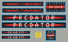 1983 Schwinn Predator CR MO PIT "Atari" decal set - BLUE/RED