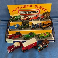 Matchbox Models Of yesteryear. Job Lot of 14 vans/cars, Lesney moy, No boxes
