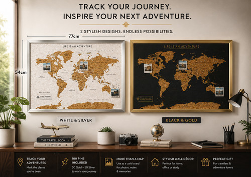 Splosh travel map - travel, push