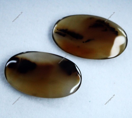 Black geode agate cabochon - black,