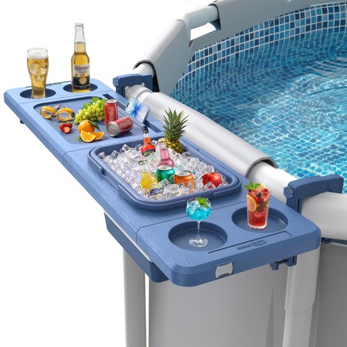 Poolside bar with ice - bar, bucket