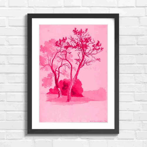 Orchard trees artistic drawing - orchard,