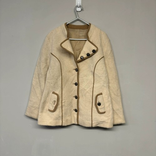 Vintage cream wool alpine - wool,