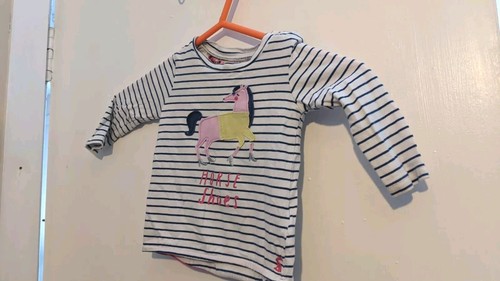 Girls joules white - girls, striped