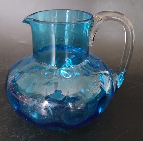 Antique blue turquoise - , dimpled