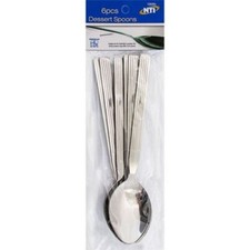 6 Large Dessert / Table Spoons