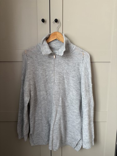 Cozy light grey quarter - cozy, quarter-zip