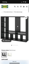 TV Unit And Storage - IKEA Lappland Black