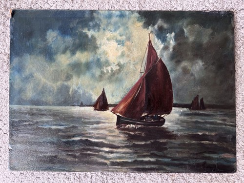 Original oil board - original, on