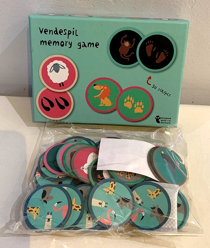 Vendespil memory game zebra - by,