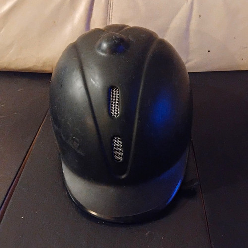 Adult black riding hat - riding, helmet