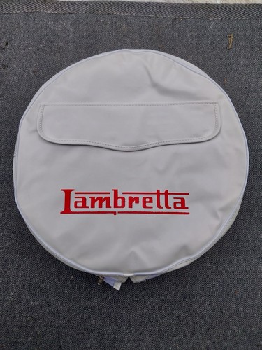 White lambretta wheel cover - lambretta,