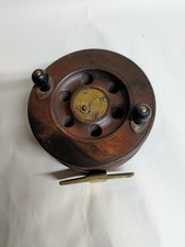 vintage wooden fishing reel