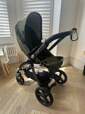EGG Khaki Pram Complete System - Stroller, Bassinet, ISO Fix Car Seat Etc