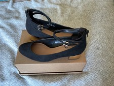 M&S Black Faux Suede Shoes