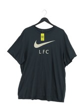 Nike Men's T-Shirt XXL Black 100% Cotton Basic