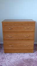 Chest of drawers used. 3 drawers Vintage. Made by Alston Cabinets Ltd. Good cond