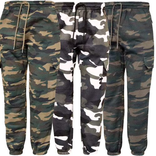 Mens camo cargo combat joggers - cargo,