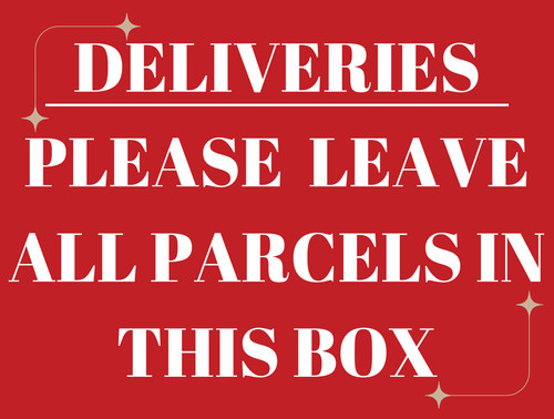 Deliveries metal sign - if, not