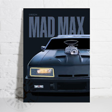 Mad Max - Mel Gibson V8 Interceptor '73 Ford XB Falcon - Minimal A3 Poster Print