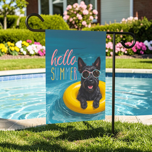 Hello summer scottish terrier - hello,