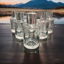 6 Small Glass Bottles