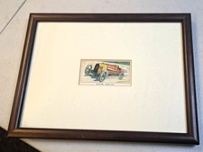 FRAMED TURF CARD MOTOR RACING