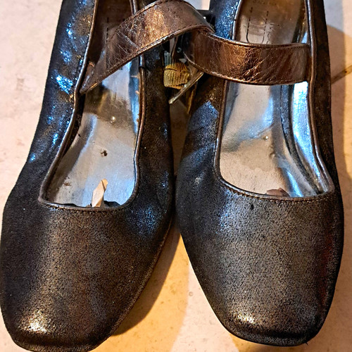 Girls shoes silver mary - m,