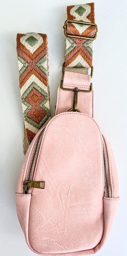 Vegan leather sling purse - vegan, w/
