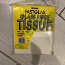 Glass Fibre Tissue Repair Isopon Fastglas Fibreglass Smooth Finish 1m x 1m