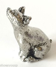 Pig Miniature Figurine, Hand made from lead free English Pewter