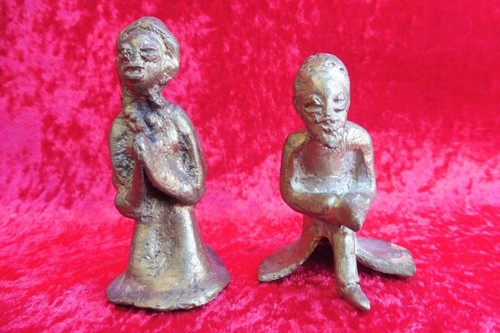 Old bronze nativity figures - old,