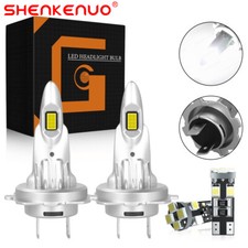 For Hyundai Santa Fe 2012-2018 H7 Car LED Pure White 6000K Headlight Bulbs Pair