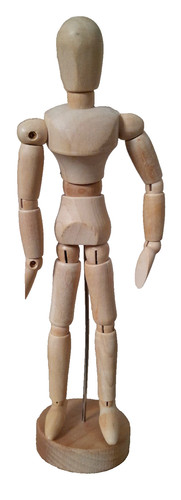 Artist wooden manikin 8 - artist's, 8"