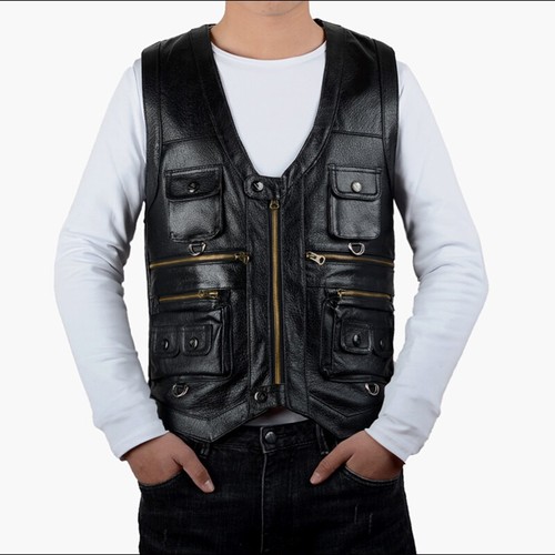 Men cargo waistcoat real - cargo,