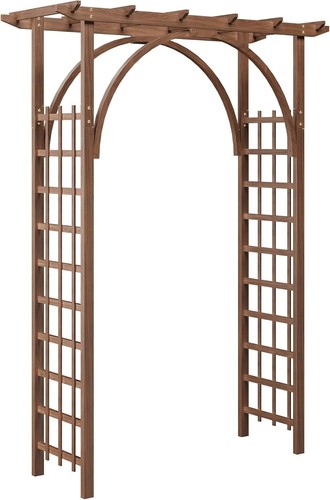 Wooden outdoor garden arch - outdoor,