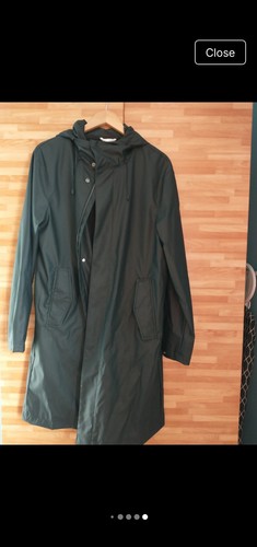 Zara rubberised parker - rubberised,