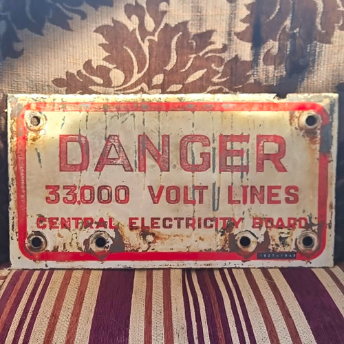 Vintage danger 33000 volt - 33000,