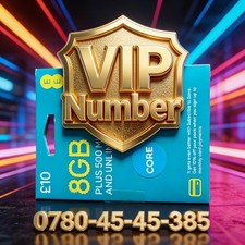 Vip Gold UK Number sim card
