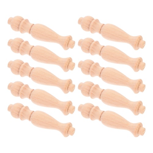 10pcs khaki unfinished wood - 10pcs,