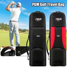 Double-Layer Golf Club Travel Bag Golf Luggage Case Cover with Wheels Thickened