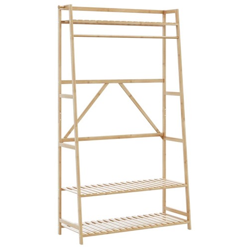Clothes rack with - with, shelves