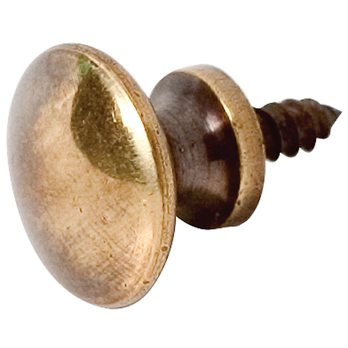 Brass shutter knob antique - brass, in