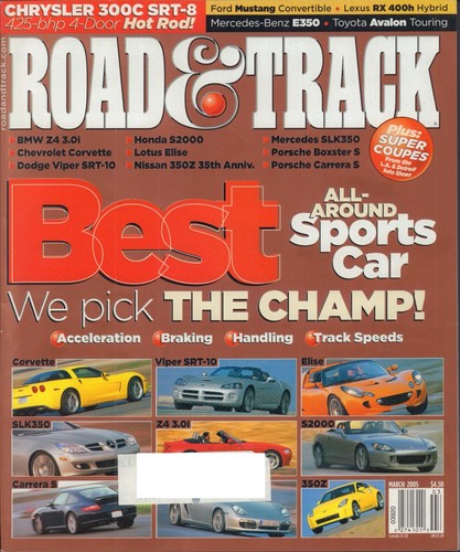 Road track march 2005 - road,