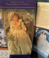 Princess Diana Royal Wedding Doll Boxed (Perspex Has Yellowed See Photos) NRFB