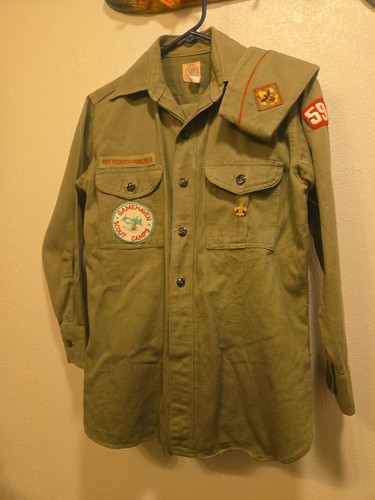 Vintage boy scout 1950s - boy, long