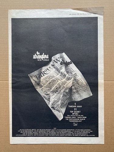 Stranglers thrown away poster - thrown,