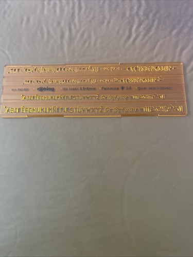 Rotring lettering stencil art - rotring,