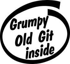 GRUMPY OLD GIT INSIDE VINYL